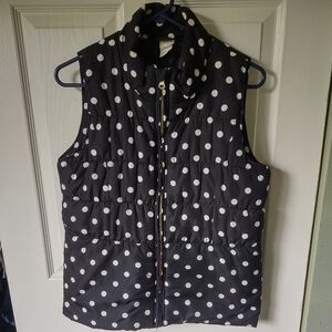 Polka Dot Puffer Vest